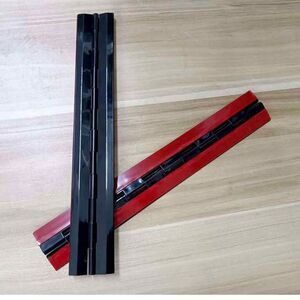 12-inch Black Flexible Hinge, self-Adhesive Installation; Continuous Piano Hinge